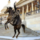 The dashing figure on the steps of the very Capitol Building.